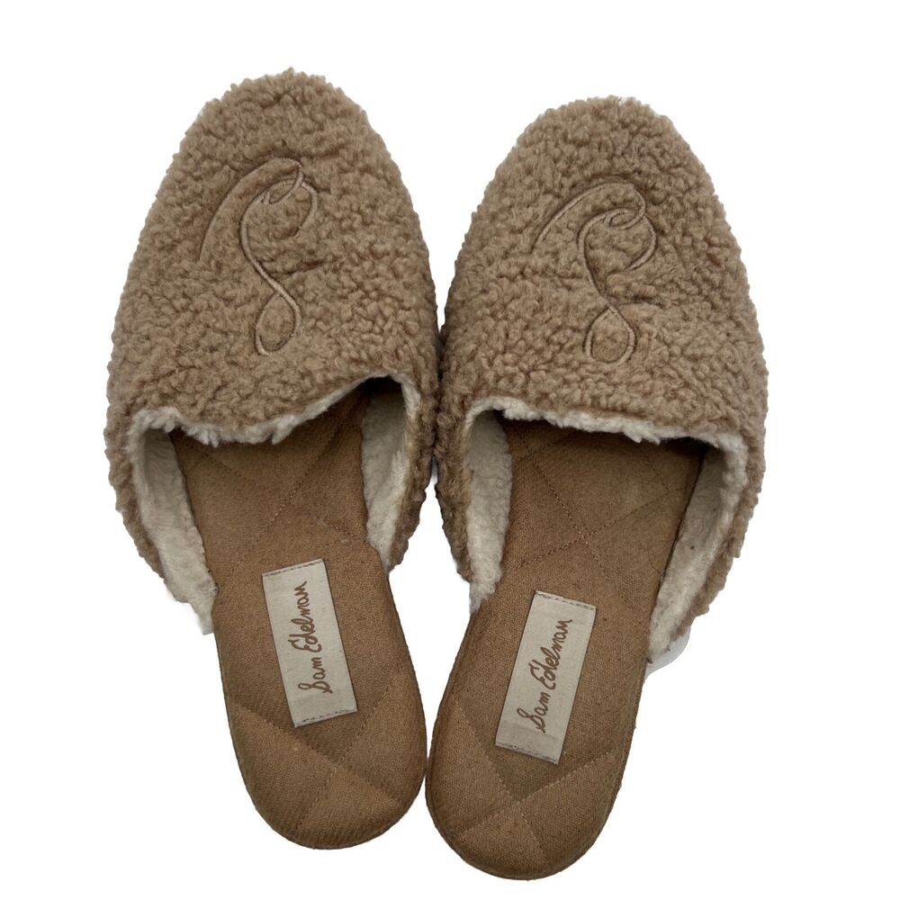 Sam Edelman Sherpa Loafer Size 8 Taupe Brown